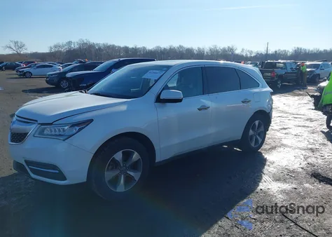 2016 Acura Mdx Acurawatch Plus Package z USA, uszkodzony, nr VIN 5FRYD4H2XGB014311